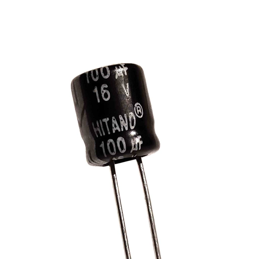 Kondensator 100uF 16V 6 mm x 7 mm (Ø x h) ±20%