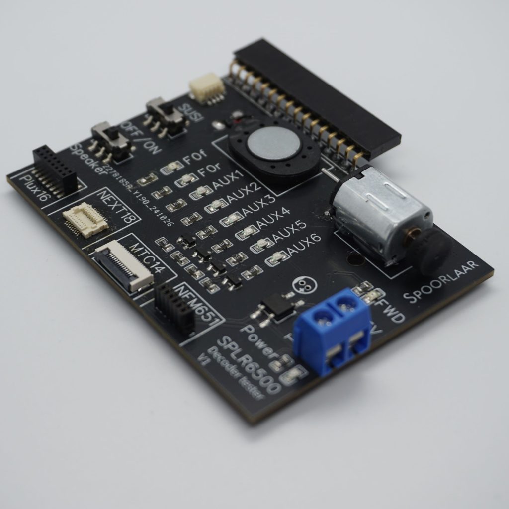 Spoorlaar PLUX16, NEXT18, MTC14 & NEM651 Decoder-Tester