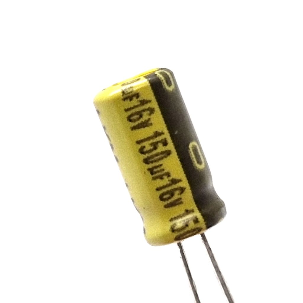 Condensator 150uF 16V 5 mm x 9 mm (Ø x h) ±20%